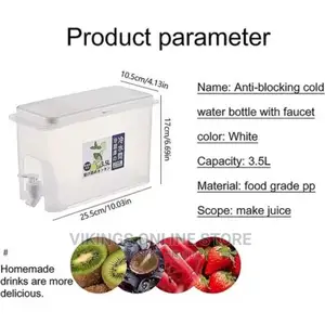 3.5L Fridge Beverage Dispenser With Faucet