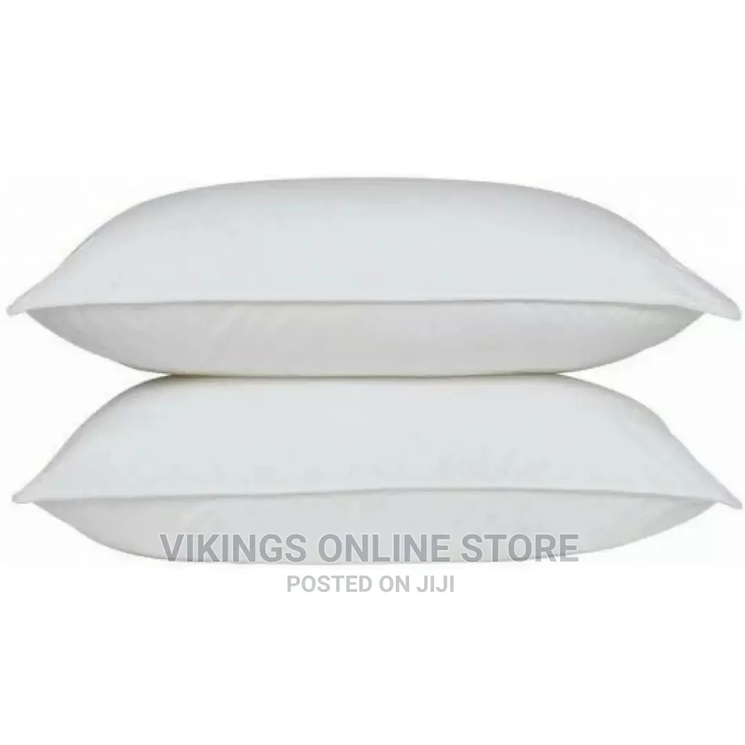 Pair of Big Fiber Pillows – White