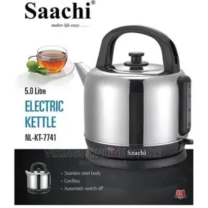 Saachi Electric Kettle NL-KT-7741 5.0 Liters – Silver