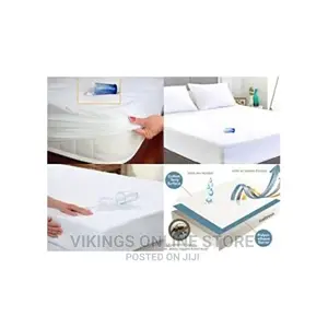 Waterproof Mattress Protector Full-Fitted Cover-White,