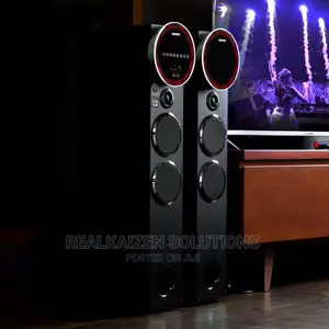 GEEPAS 2.0 Bluetooth USB SD FM Mic RC Tower Speaker System