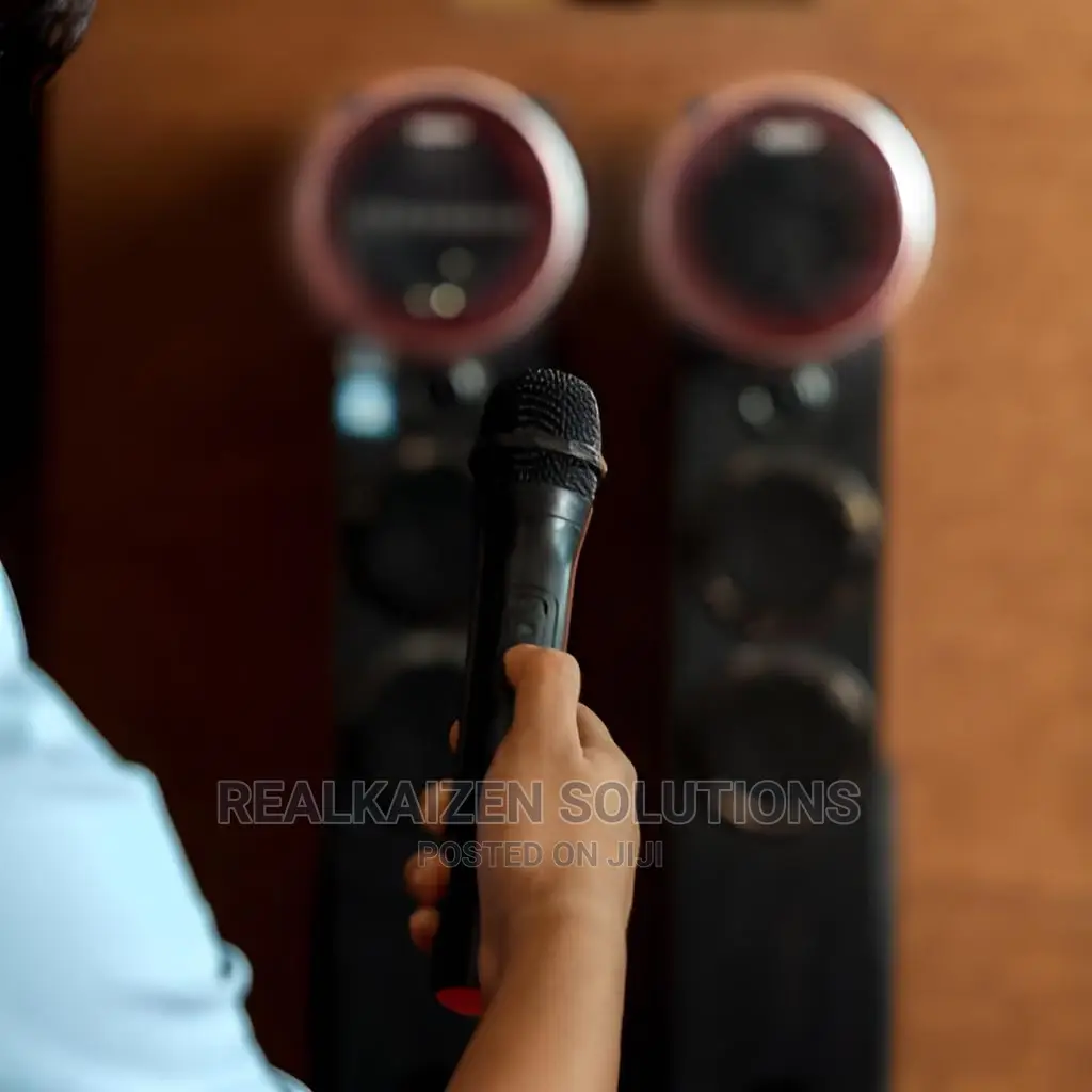 GEEPAS 2.0 Bluetooth USB SD FM Mic RC Tower Speaker System