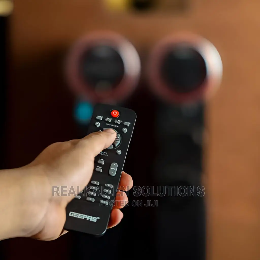 GEEPAS 2.0 Bluetooth USB SD FM Mic RC Tower Speaker System