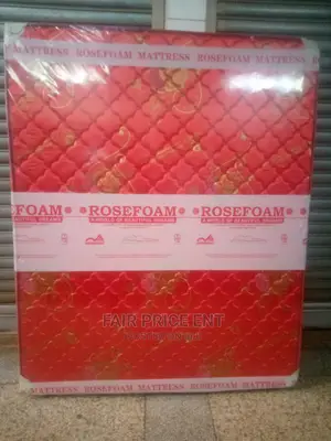 Mattress 5x6in 8 Inches.Rosefoam Quilted Density ( Red)