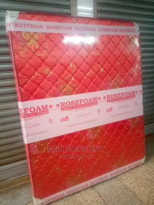 Mattress 4x6 in 6 Inches Quilted Density Rosefoam (Red)