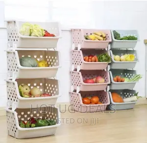 4-Tier Bathroom/Kitchen Storage Organizer Rack Holder