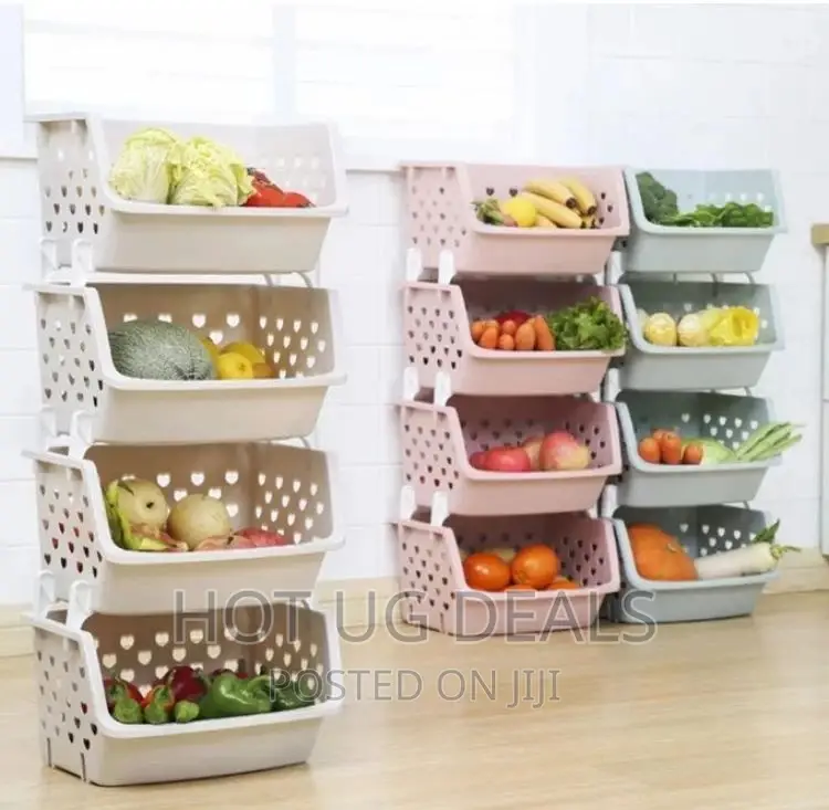 4-Tier Bathroom/Kitchen Storage Organizer Rack Holder