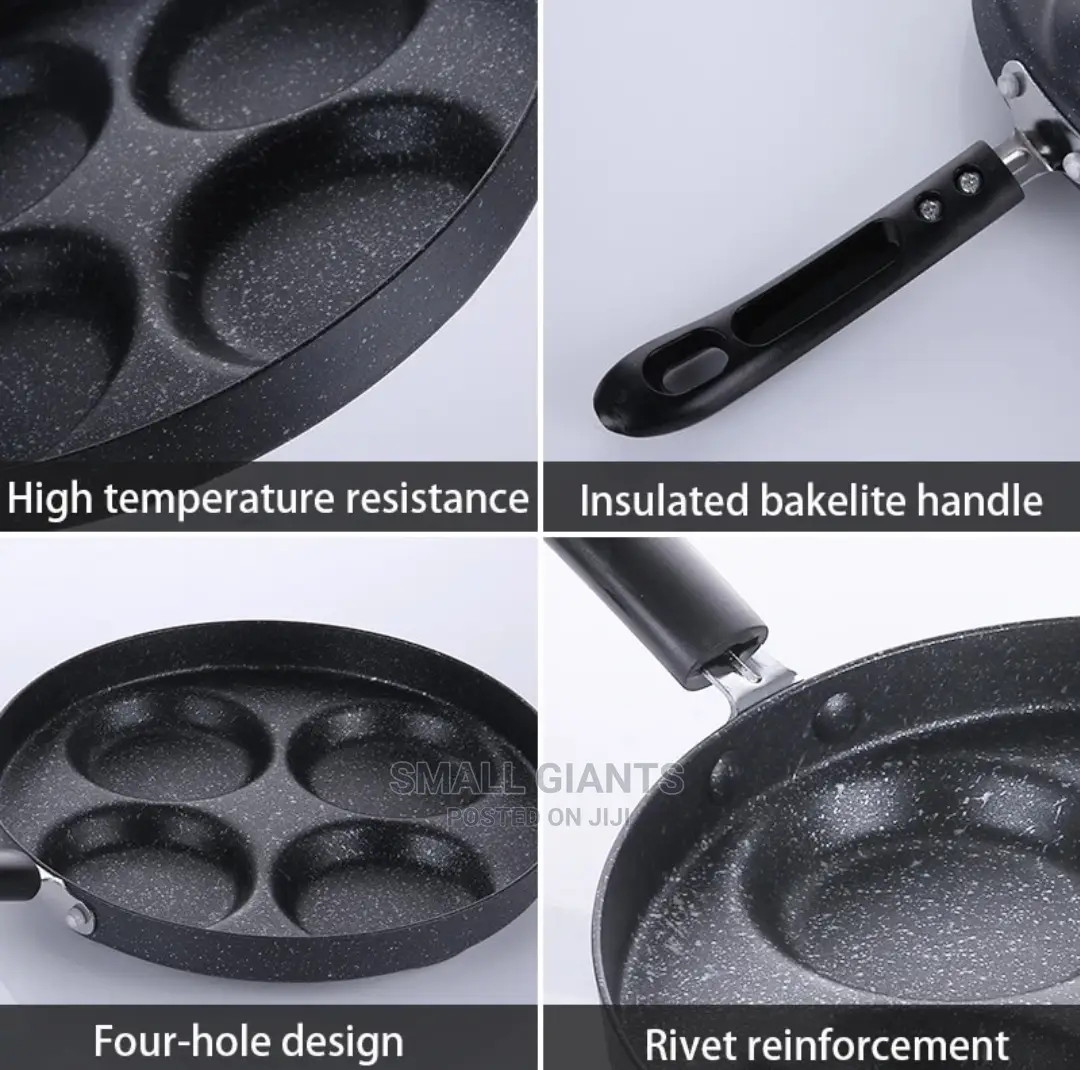 Non-Stick 4-Hole Cookware Frying Pan