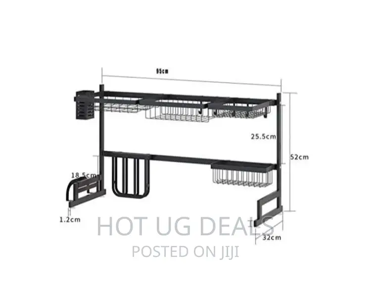 Dish Drying Draining Rack, Over The Sink Storage Organizer
