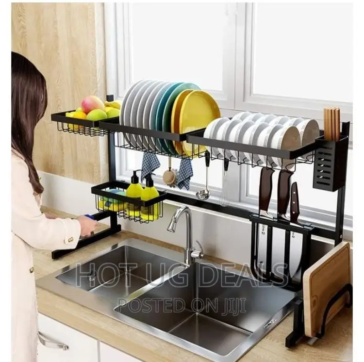 Dish Drying Draining Rack, Over The Sink Storage Organizer