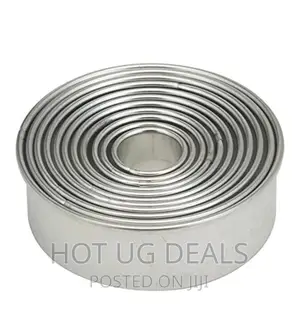 11 Pieces Metal Round Stainless Steelcutters, Assorted Sizes
