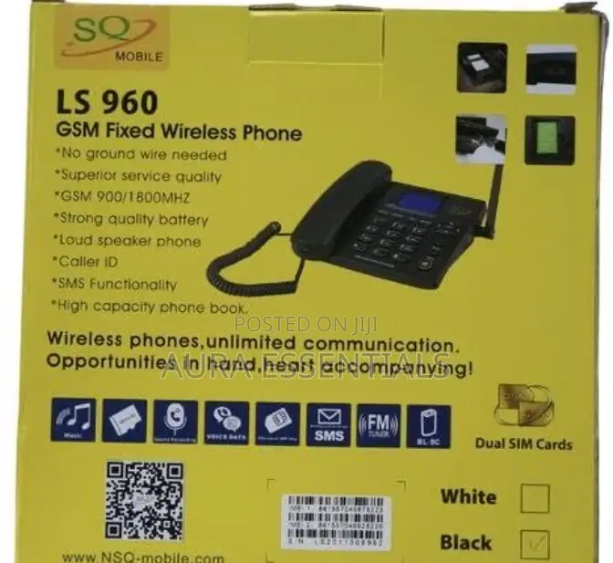 SQ Mobile SQ LS-960 Dual Sim GSM Wireless Landline Phone
