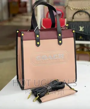 2pc Ladies Designer Handbags- Brown