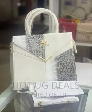 3 in 1 Ladies Designer Handbags- White