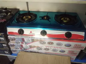 Triple Gas Stove Cooker-Blue
