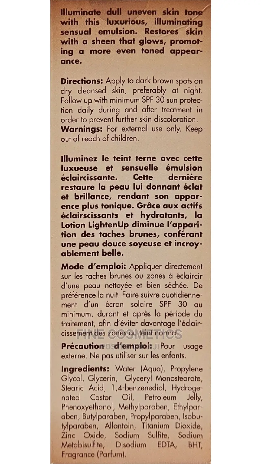 Lighten Up Plus 7days Lightening Body Lotion 400ml USA