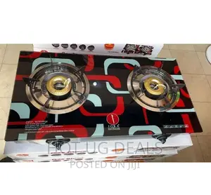 IQRA Double Burner Gas Stove IQ-GS2BG – Glass