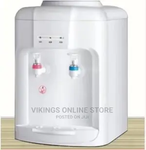 2 Tap Hot and Cold MINI Plastic Desk Top Water Dispenser/