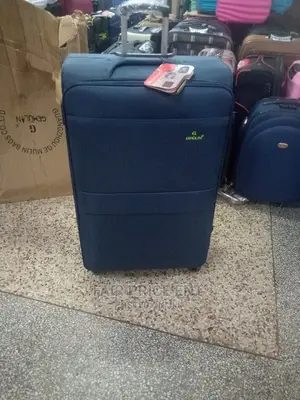 Original Cloth Suitcases Made by Gemulin Medium ( Blue)