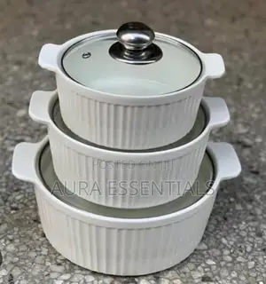 Generic 3pcs Ceramic Serving Dishes/ Casseroles
