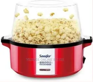 Multifunctional Electric Mini Popcorn Maker Machine – Red