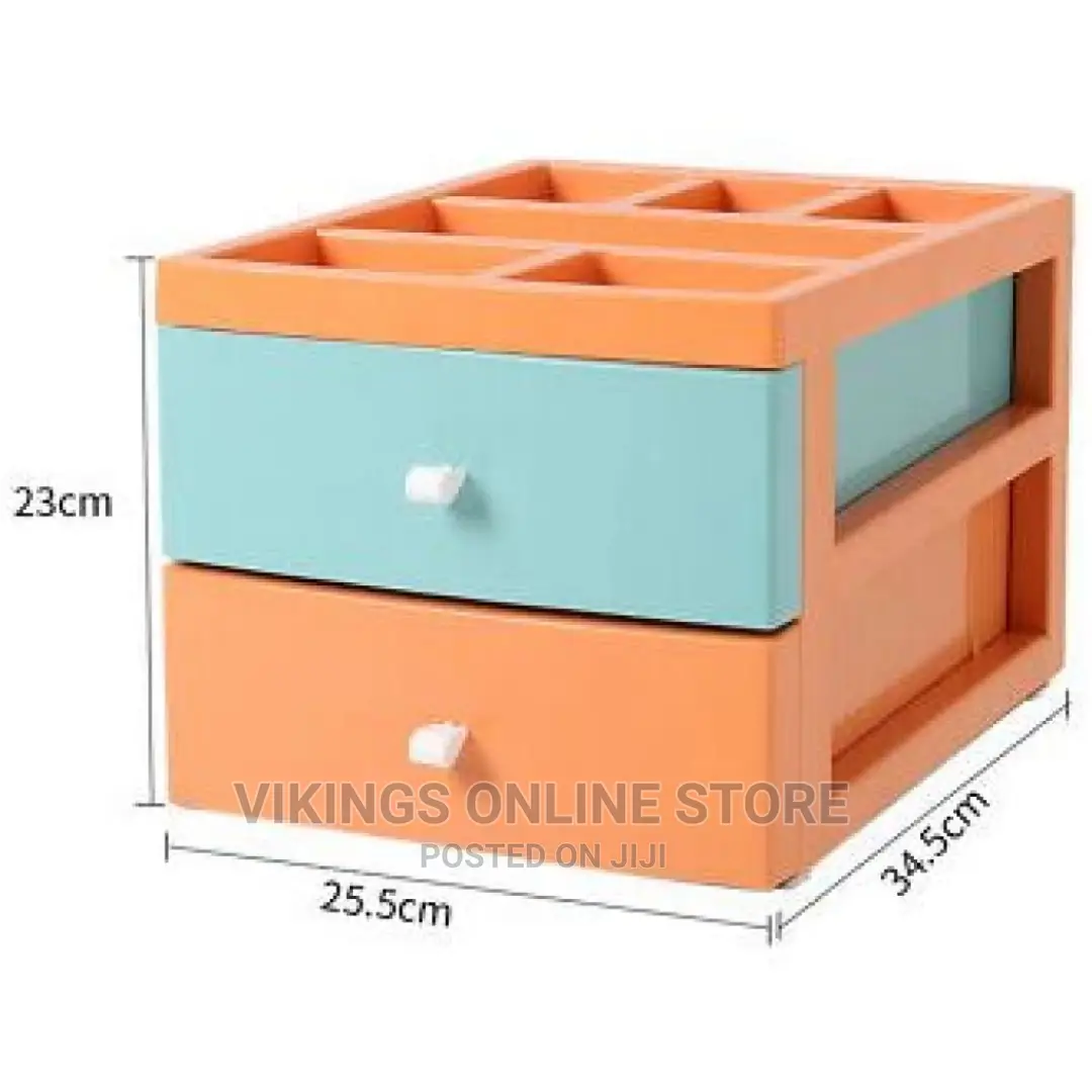 2 Tier Drawer Mini Storage Unit