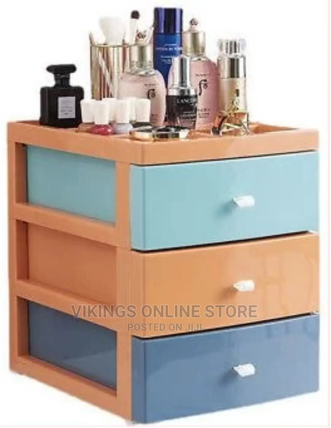 3 Tier Drawer Mini Storage Unit Tower Desktop Makeup Box