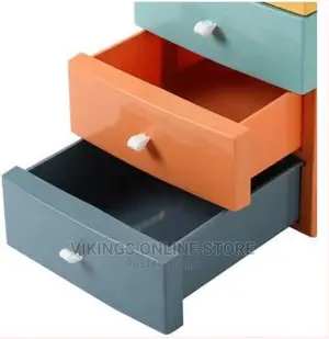 3 Tier Drawer Mini Storage Unit Tower Desktop Makeup Box