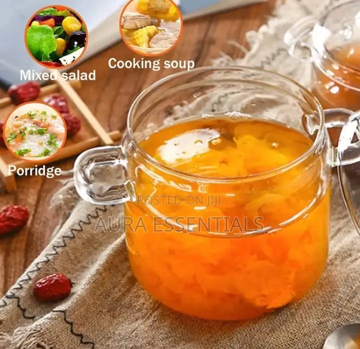 Glass Saucepan With Lid and Handle and Steam Hole