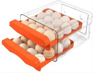 32 Grid Egg Holder for Refrigerator 2-Layer Egg Container