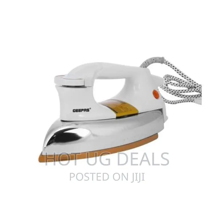 Geepas Dry Iron AC 220-240v, GDI23011 – Silver