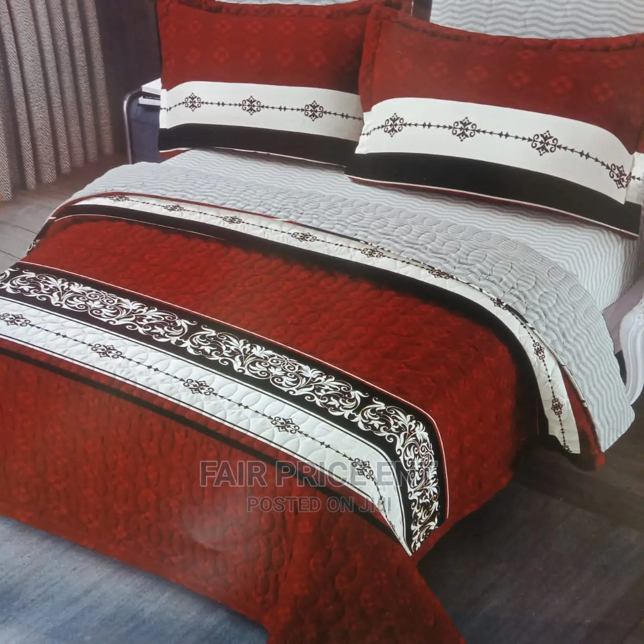 Cotton Bedspread 6x6 ( Red)