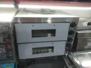Double 2 Chamber Electric Pizza Commercial Oven - Silver