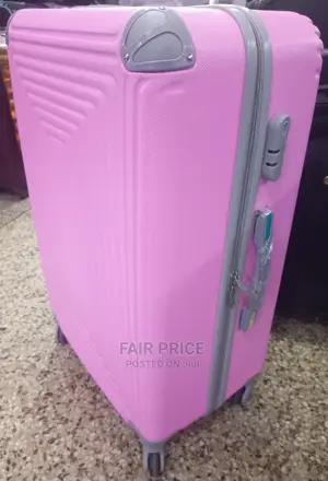 Plastic Suitcase Medium Size (Pink)