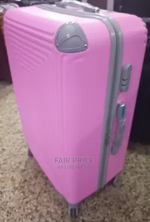 Plastic Suitcase Medium Size (Pink)