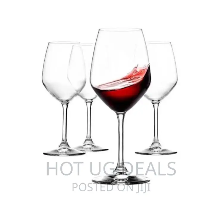 4 PCS of Wine Glasses- Colourless