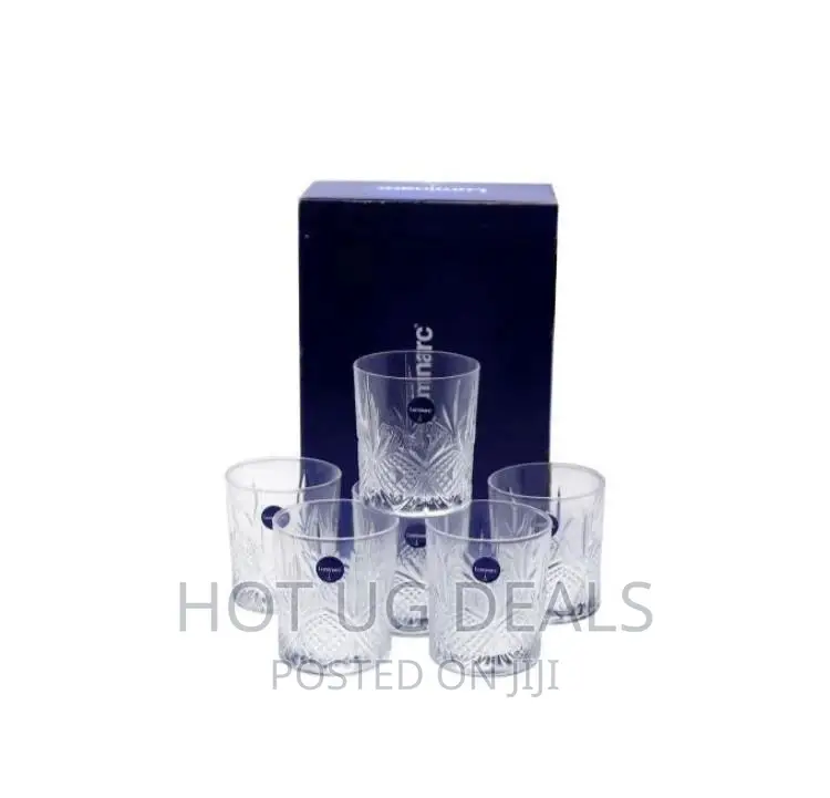 6 PCS Water, Whiskey Juice Tumblers - Colourless