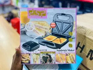 DSP 2 Slice Sandwich Maker Toaster Grill- Black