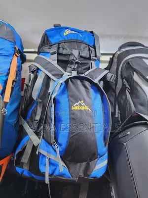 Designer Travel, Mountain Safari Bag Blue-Black 70L