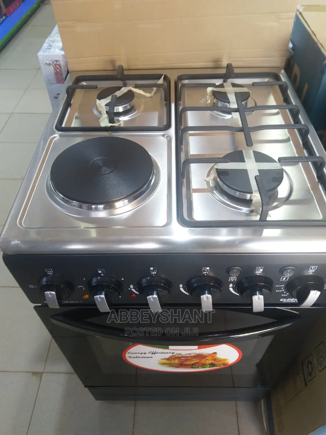 Stand Cooker/Electric Oven 3gas-1electric Plate