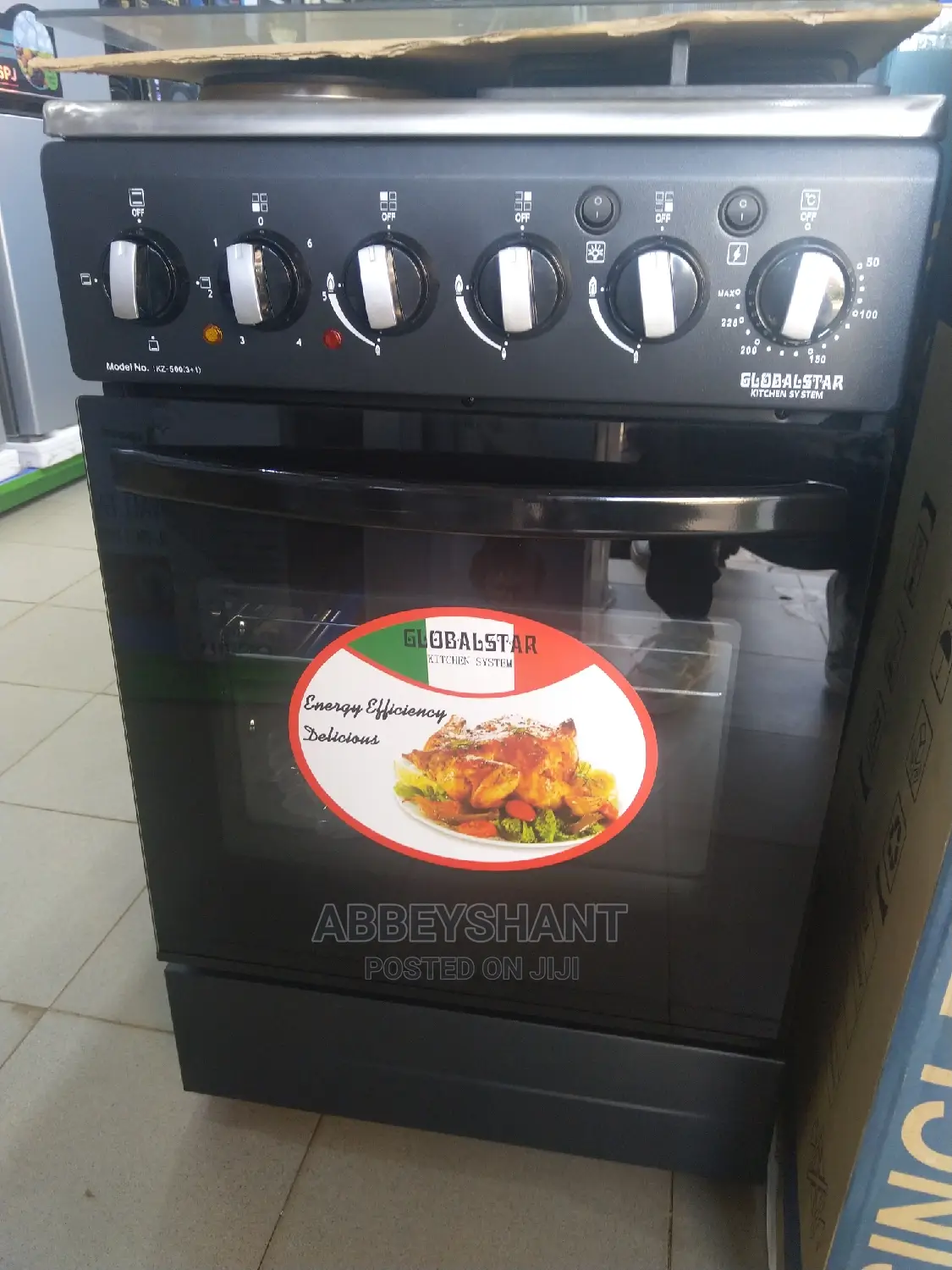 Stand Cooker/Electric Oven 3gas-1electric Plate
