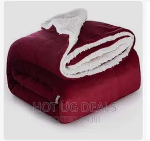 6*6 Double Face Soft Fleece Warm Blanket Fit- Maroon