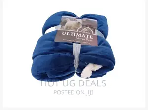 6*6 Double Face Soft Fleece Warm Blanket Fit- Blue