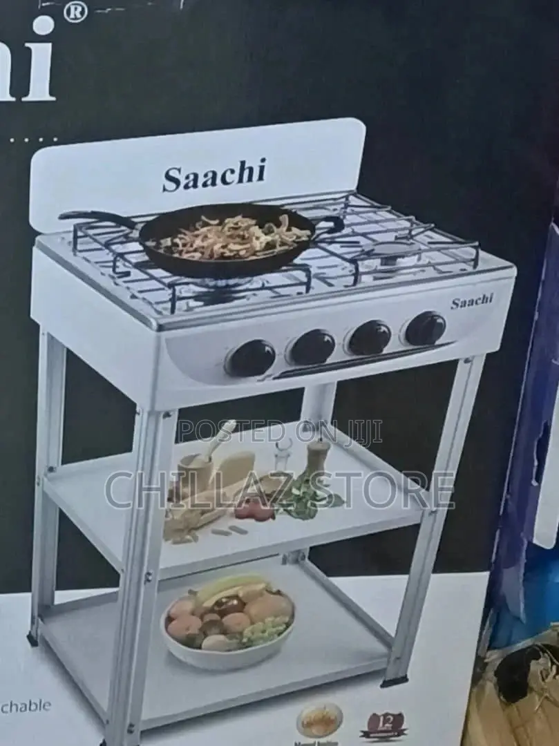 Saachi 4 Burner Gas Top and Hot Plate
