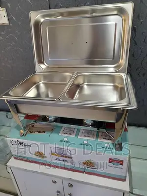 11L Double Chafing Dish - Silver