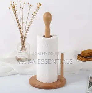 Wooden Paper Towel Holder