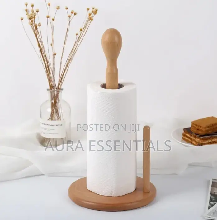 Wooden Paper Towel Holder