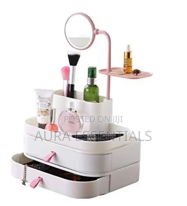Toriox Plastic Jewellery and Cosmetics Storage With Mirror