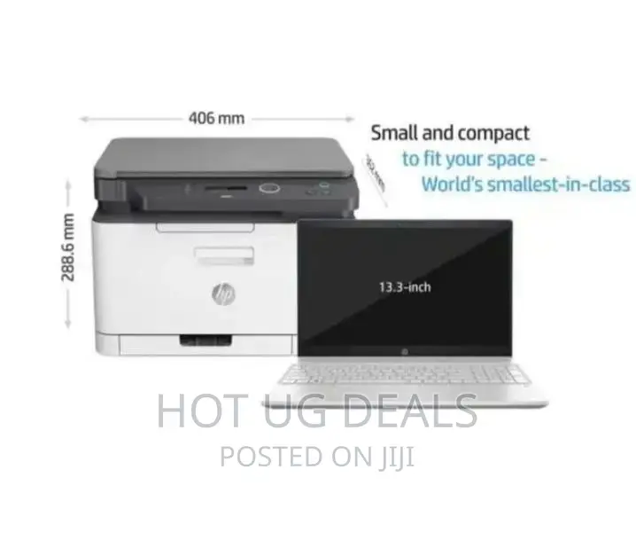 HP 178nw Printer, Wireless Laser Color Mobile Printer- White