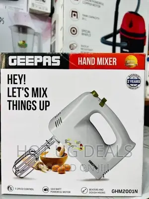 Geepas 200 Watt Hand Mixer | GHM2001 - White